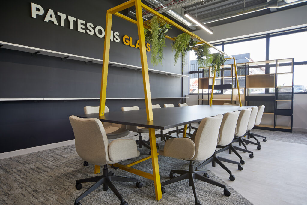 Pattesons Glass Office Fit Out collaboration room