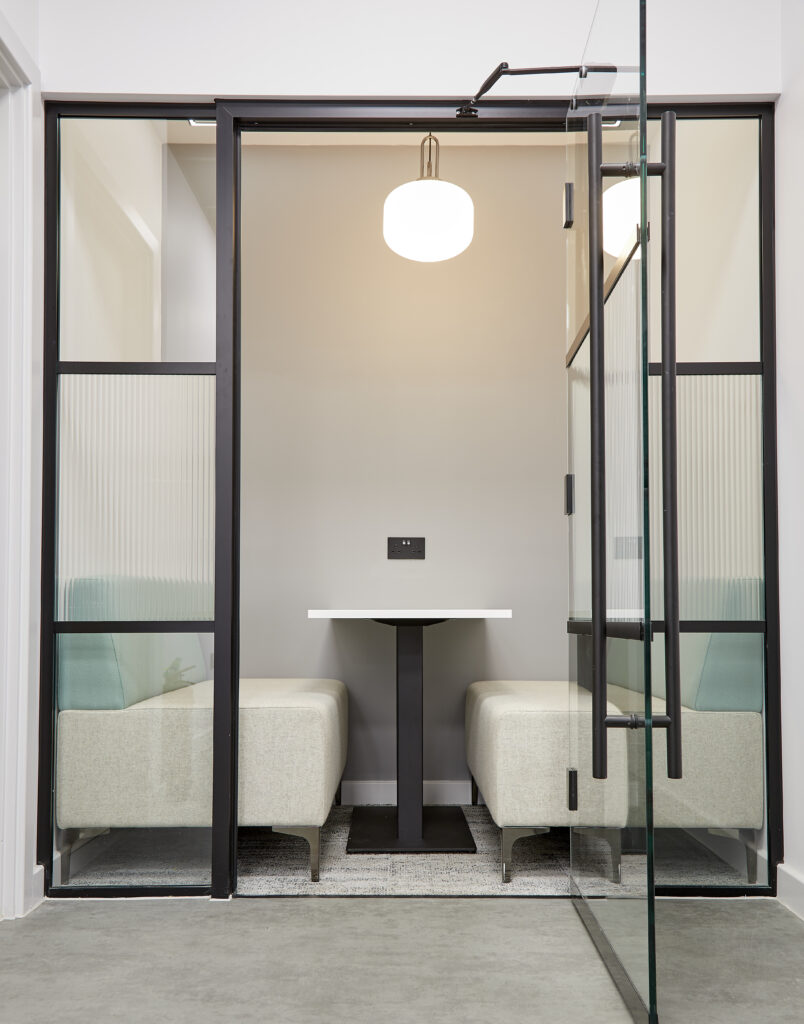 Pattesons Glass Office Fit Out meeting booth