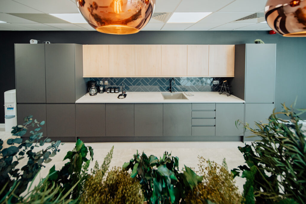 C4DI new co-working space office fit out and kitchen