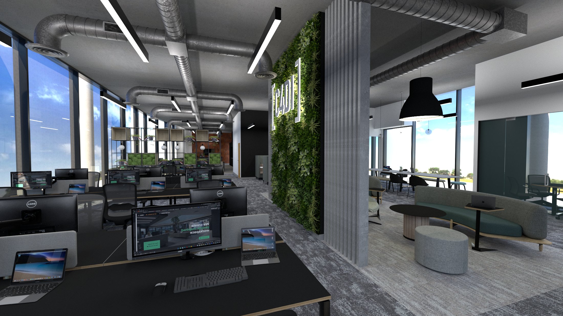Open plan office